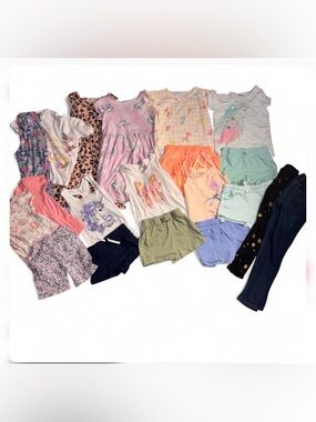 Girls' Mixed Pastel Summer Bundle - Assorted Colors size 6